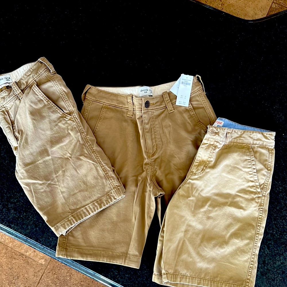 2 pairs of Abercrombie Khaki Shorts